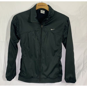 Nike Wind Breaker Youth Girls Jacket Size Small  Full Zip Side Pockets Pleaded